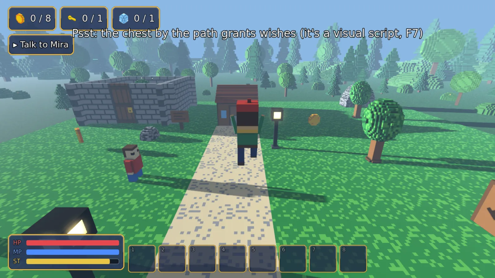 Sample Village being played